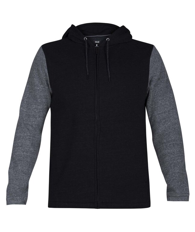 Mikina Hurley BAYSIDE HOODIE FULL ZIP Black Tornadoshop.cz