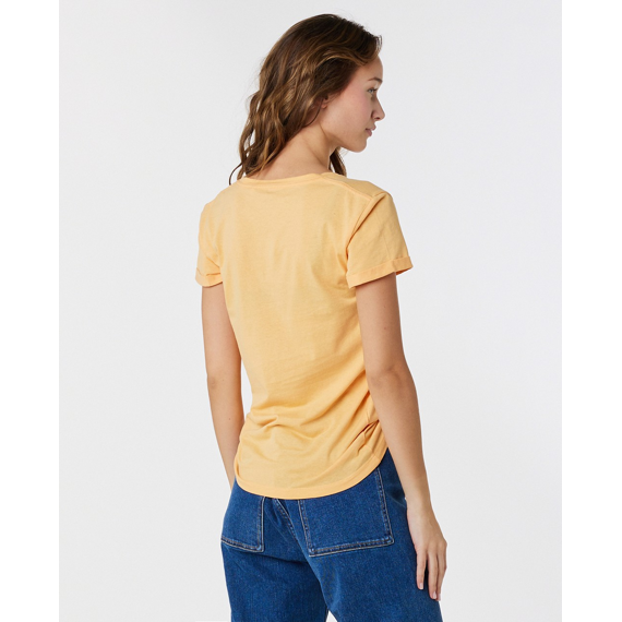 Tričko Rip Curl RE-ENTRY V NECK TEE Pastel Orange 